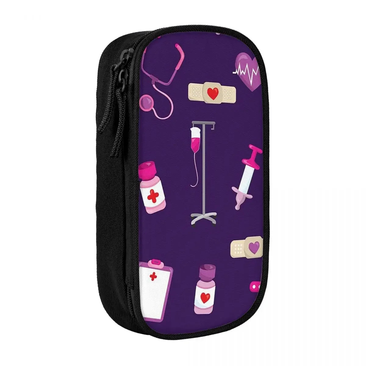 Cute Hospital Medical Pattern Gift For Nurses Pencil Cases Large Storage Pen Bags Pen Box Pencil Pouch For Boys Girls Students