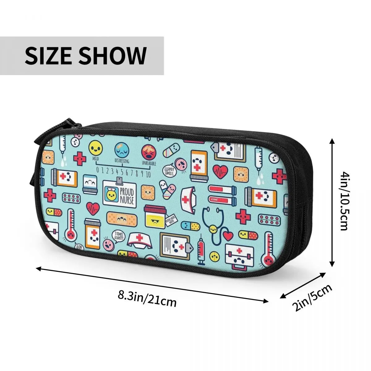 Cute Proud To Be A Nurse Pencil Cases Pencil Box Pen Holder for Student Big Capacity Bag Students School Gifts Stationery