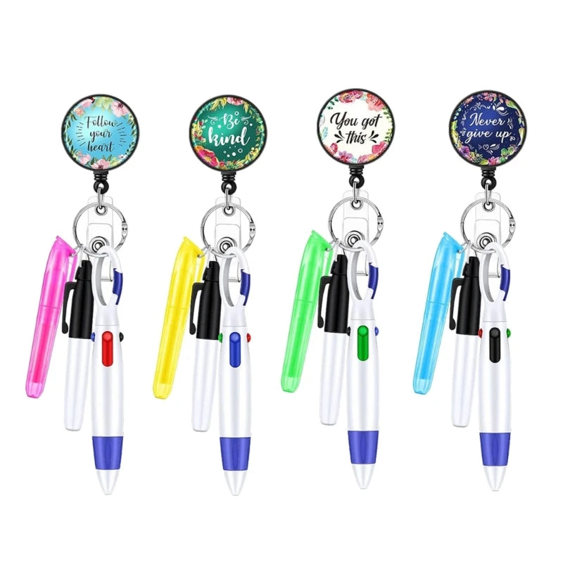 Easy Carry Nurse Pen Set Smooth Writing for Healthcare Workers Documentation Practical and Retractable Quick Access Clip