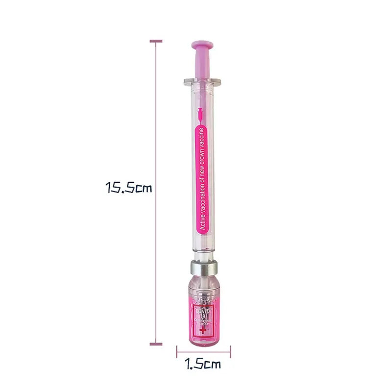 20Pcs Cute Kawaii Novelty Nurse Needle Syringe Shaped Highlighter Marker Marker Pen Stationery School Supplies