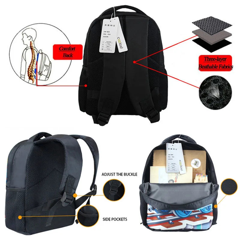 Cute Doctor Nurse Uniform Backpack for 2-4 Years Old ECG Hospital Children School Bags Medical Stethoscope Syringe Kid BookBag