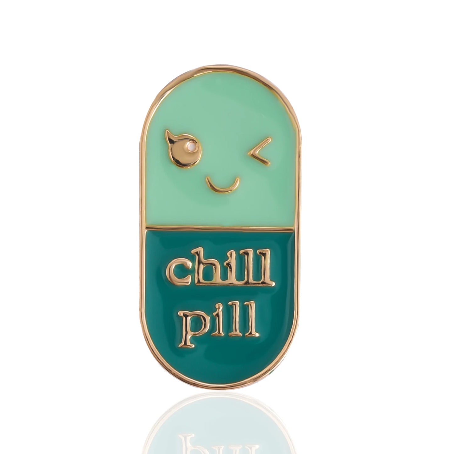 Cute Smile Pills Capsule Enamel Brooch Medical Fun Jewelry for Nurse Doctor Graduation Student Jacket Pins Badge Accessories