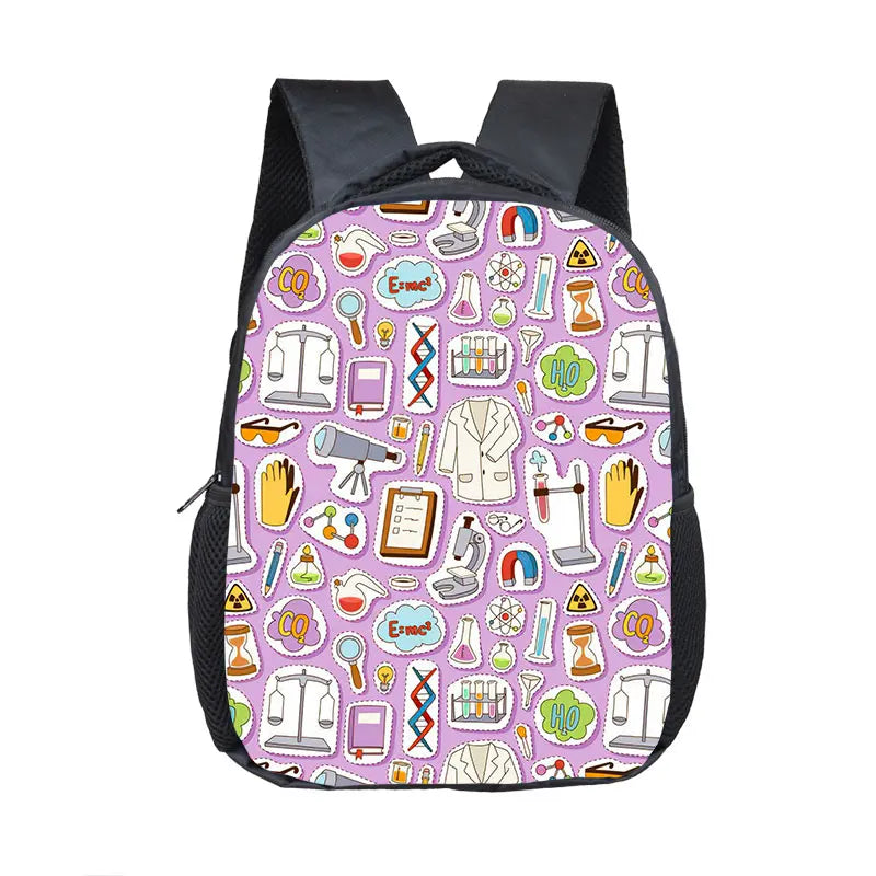 Cute Doctor Nurse Uniform Backpack for 2-4 Years Old ECG Hospital Children School Bags Medical Stethoscope Syringe Kid BookBag