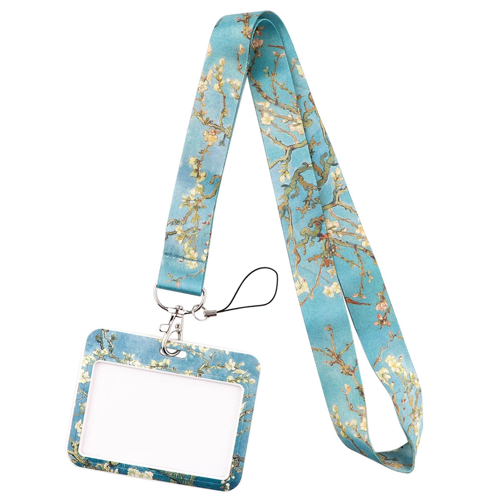 YL725 Wholesale Office Id card holder Pretty Neck Strap lanyards id badge holder Card Cover Key Chain Doctor Nurse Accessories