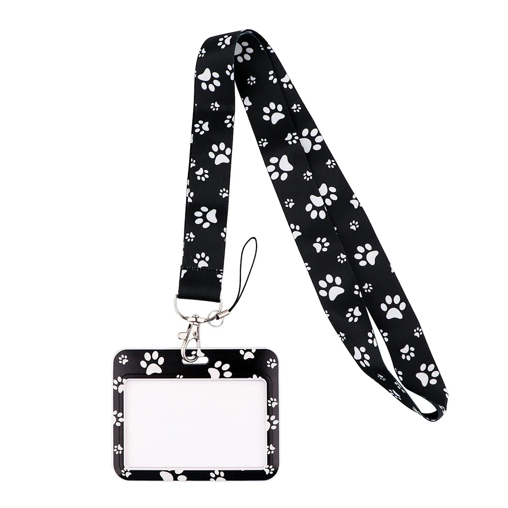 YL725 Wholesale Office Id card holder Pretty Neck Strap lanyards id badge holder Card Cover Key Chain Doctor Nurse Accessories