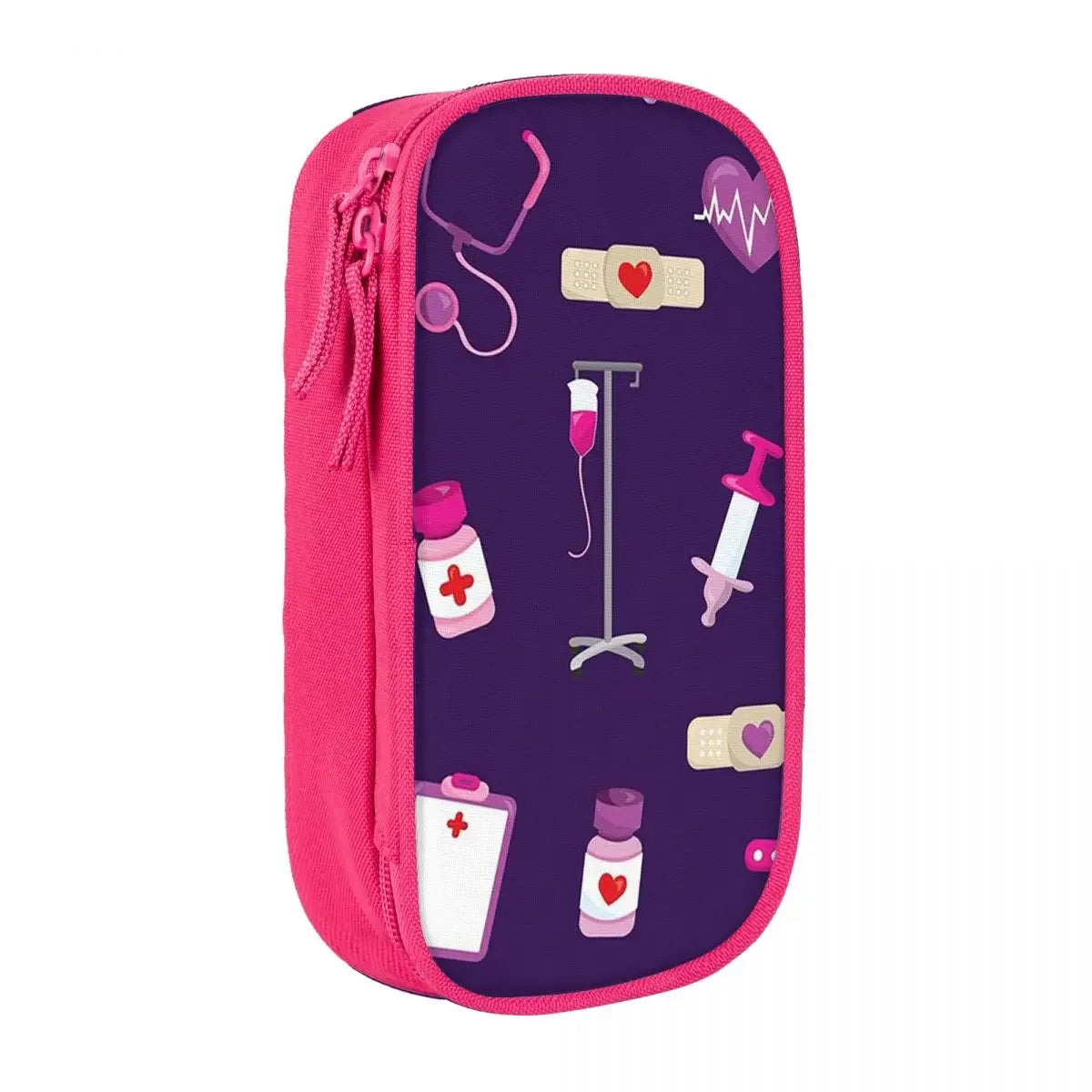 Cute Hospital Medical Pattern Gift For Nurses Pencil Cases Large Storage Pen Bags Pen Box Pencil Pouch For Boys Girls Students