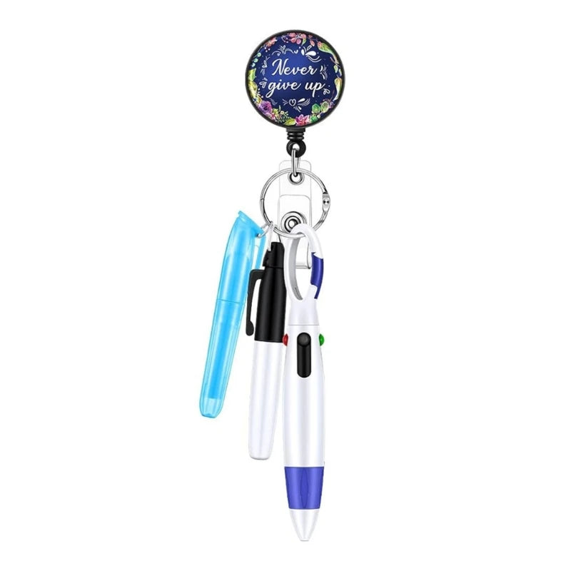 Easy Carry Nurse Pen Set Smooth Writing for Healthcare Workers Documentation Practical and Retractable Quick Access Clip