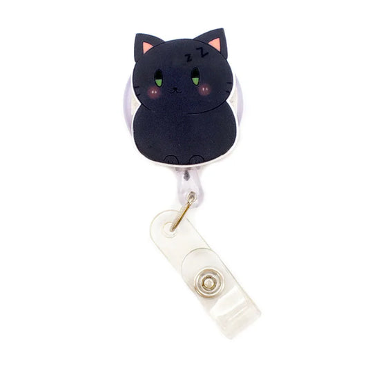 Cute Colorful Cat Style Retractable Badge Reel For Nurse&Doctor Card Holder Office&Hospital Supplies Boy&Girl Name Card