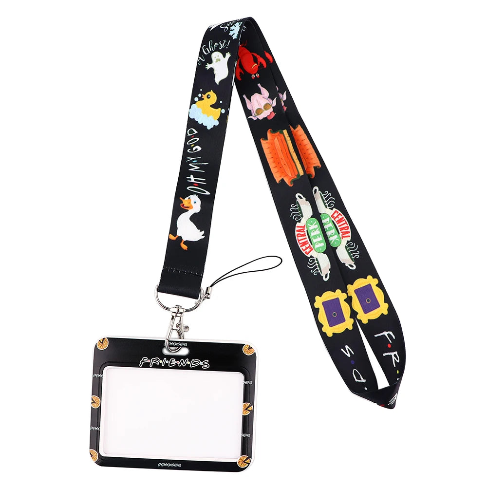 YL725 Wholesale Office Id card holder Pretty Neck Strap lanyards id badge holder Card Cover Key Chain Doctor Nurse Accessories