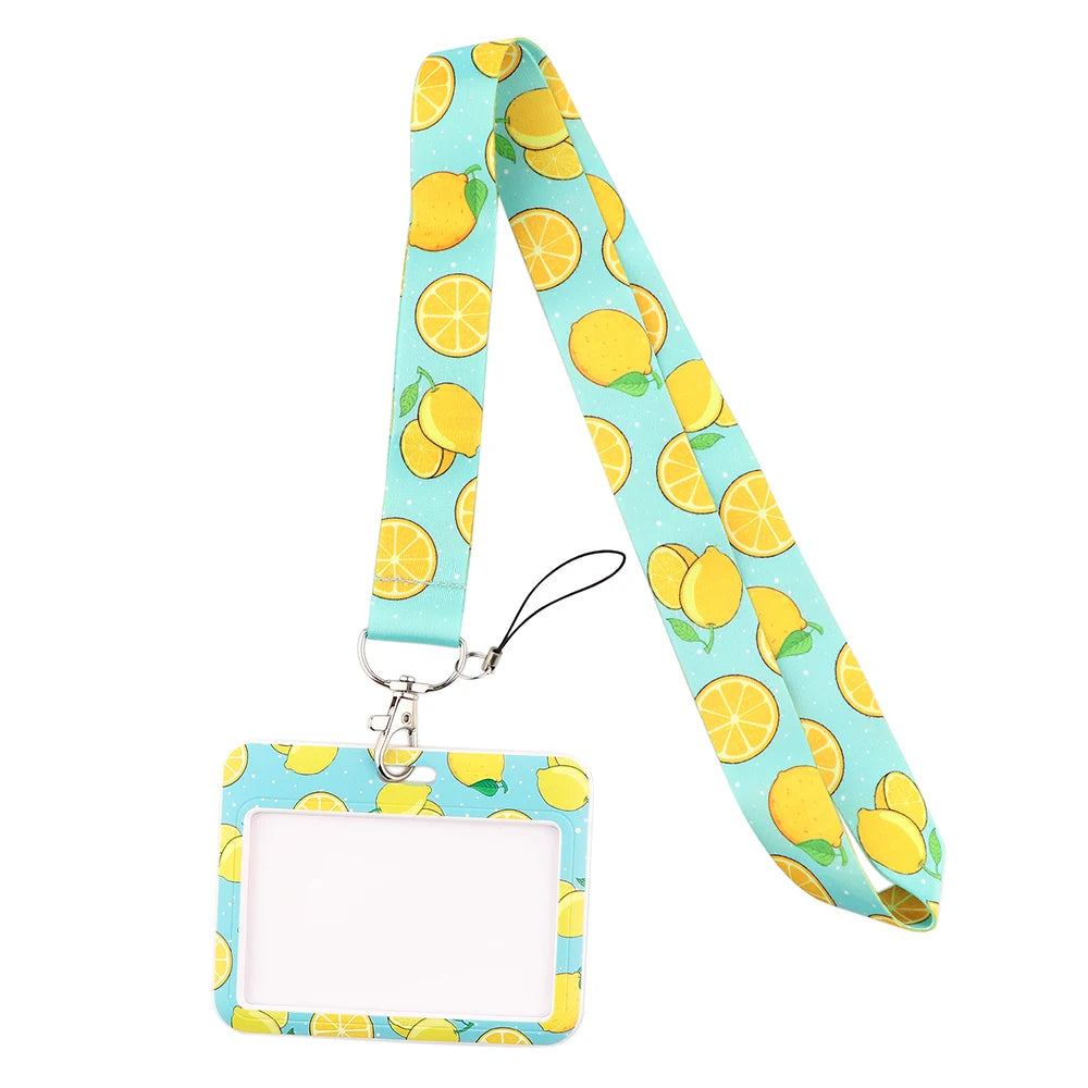 YL725 Wholesale Office Id card holder Pretty Neck Strap lanyards id badge holder Card Cover Key Chain Doctor Nurse Accessories