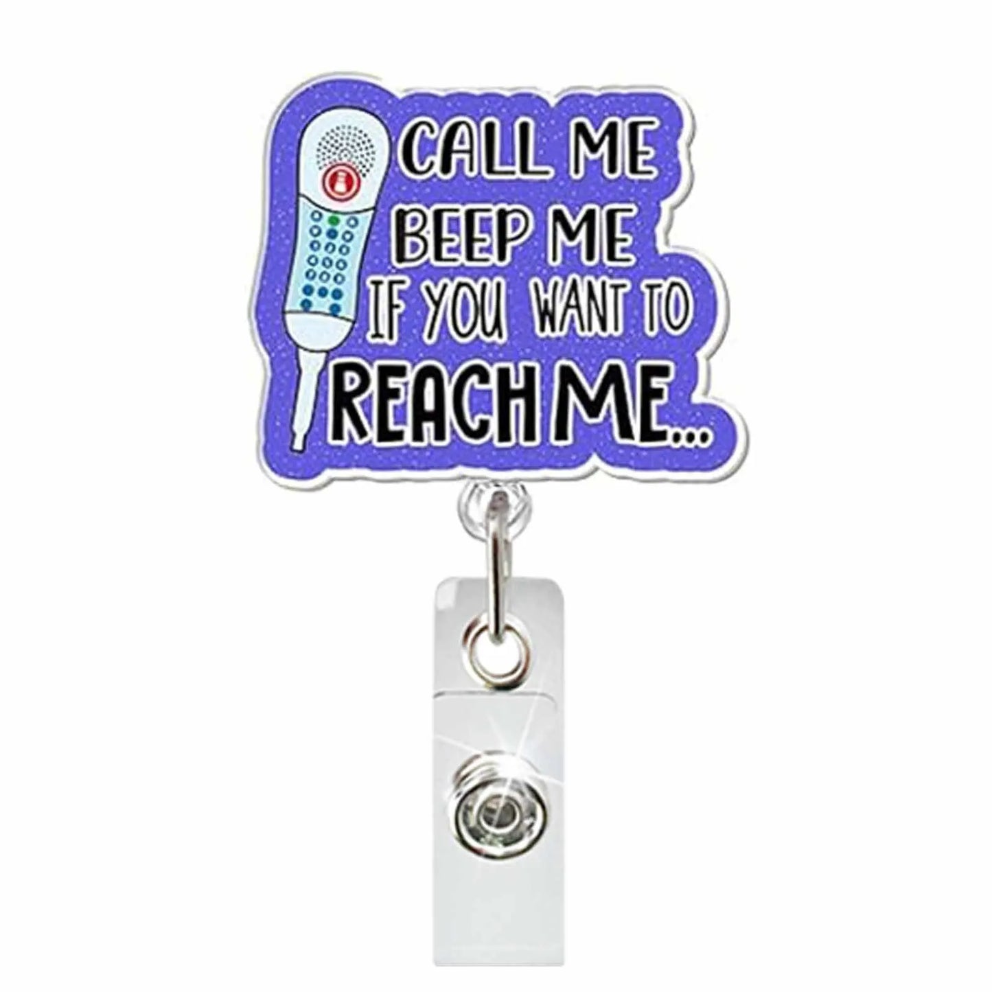 Acrylic Cup Pill Bottle Letter Retractable Badge Reel ID Badge Buckle Doctor Nurse Gift Badge Holder Key Chain Accessories