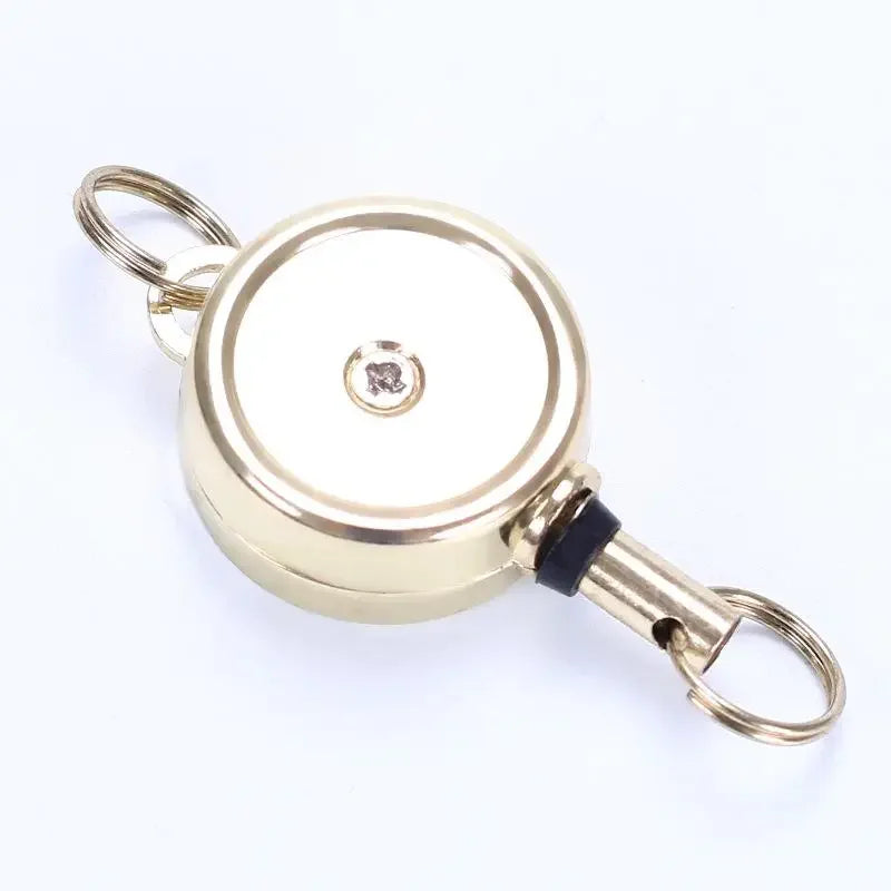 Mini Zinc Alloy Retractable Badge Reels Key Chain Holder Badge Holder Accessories ID Card Holder Clip Office Supplies