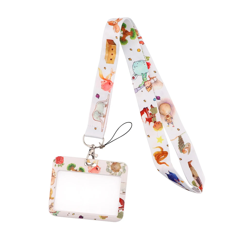 YL725 Wholesale Office Id card holder Pretty Neck Strap lanyards id badge holder Card Cover Key Chain Doctor Nurse Accessories