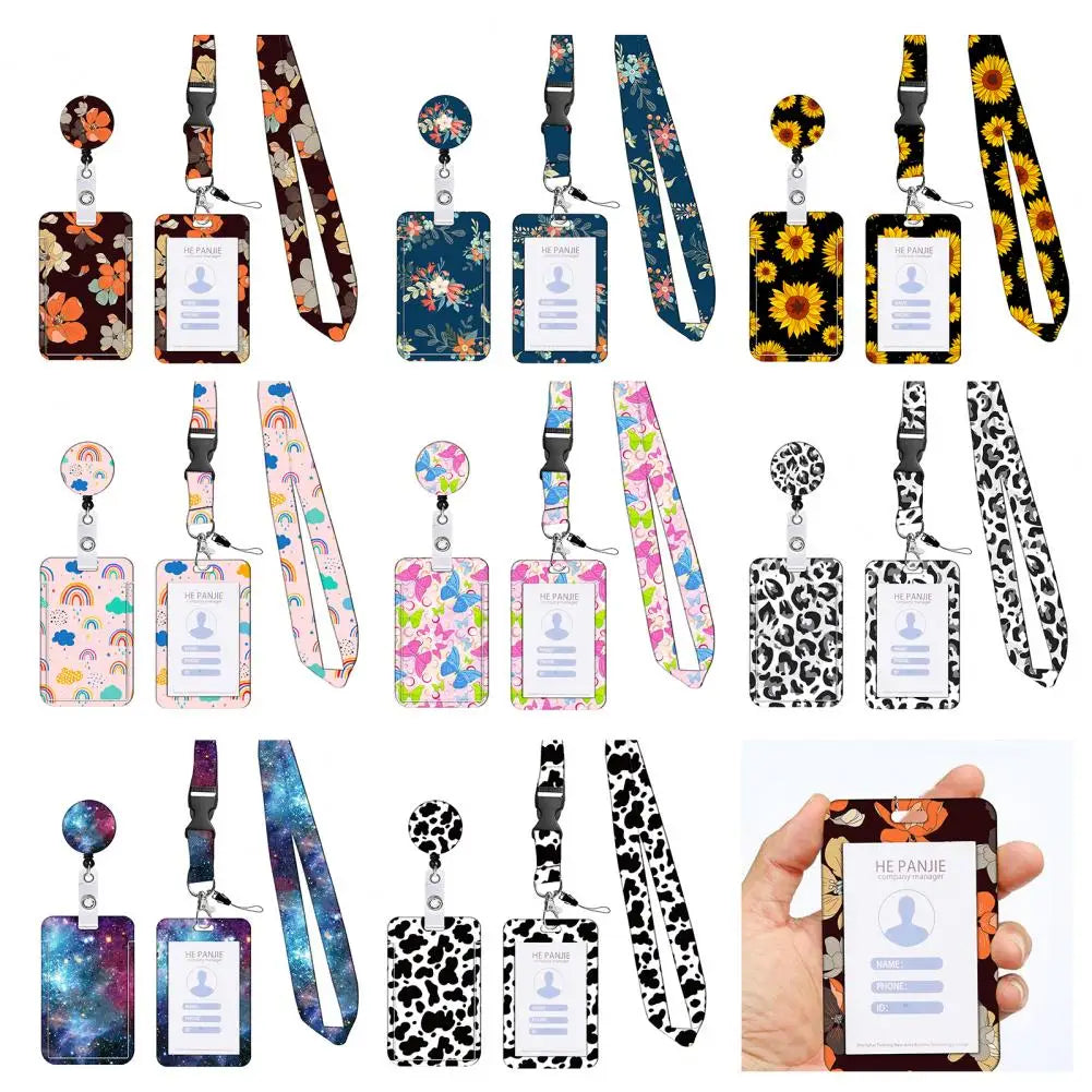 Cute Stylish Badge Holder for Nurses Versatile Badge Holder with Retractable Reel Clip Lightweight Id Card Holder for Nurses