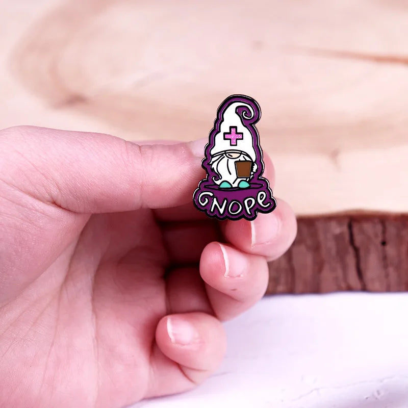 A3269 Cute Cartoon Nurse Lapel Pins for Backpack Hard Enamel Pin Brooch for Clothes Metal Badges Jewelry Decorations