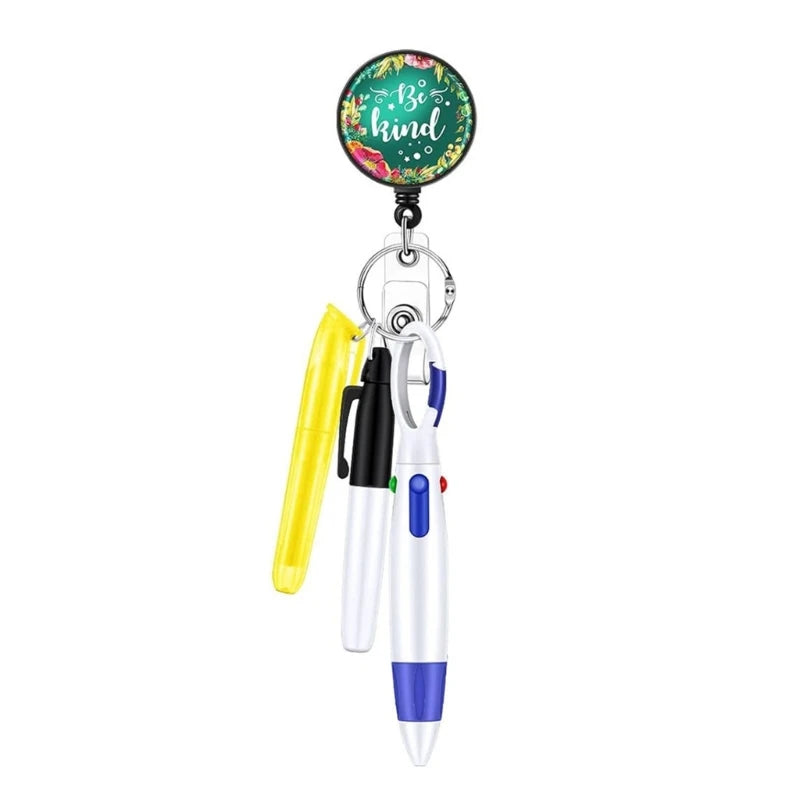 Easy Carry Nurse Pen Set Smooth Writing for Healthcare Workers Documentation Practical and Retractable Quick Access Clip