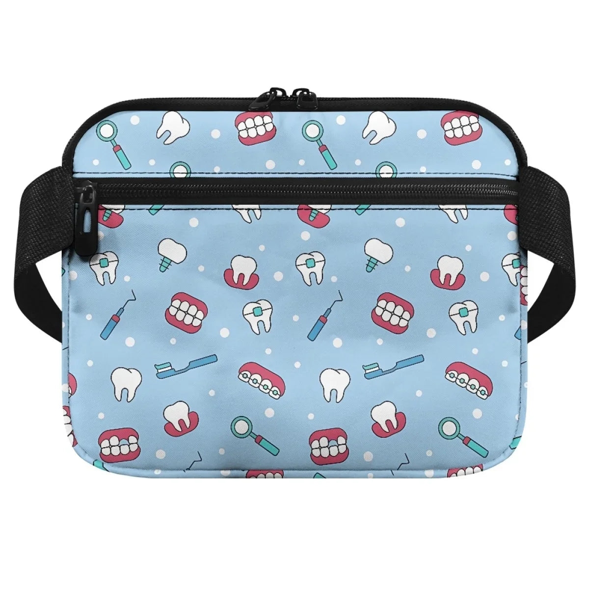 New Nurse Fanny Packs for Women Tool Belt Waist Bags Cute Tooth Dental Healthcare Print Organizer Pouch for Dentists Drop Ship