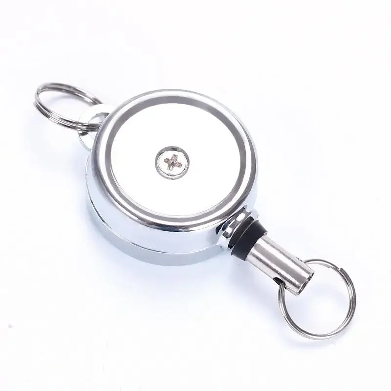 Mini Zinc Alloy Retractable Badge Reels Key Chain Holder Badge Holder Accessories ID Card Holder Clip Office Supplies