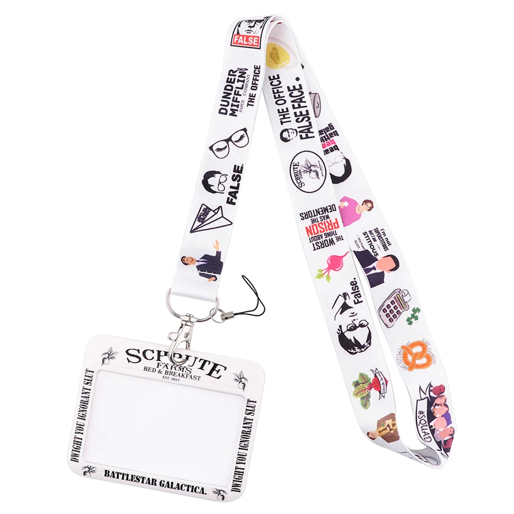 YL725 Wholesale Office Id card holder Pretty Neck Strap lanyards id badge holder Card Cover Key Chain Doctor Nurse Accessories