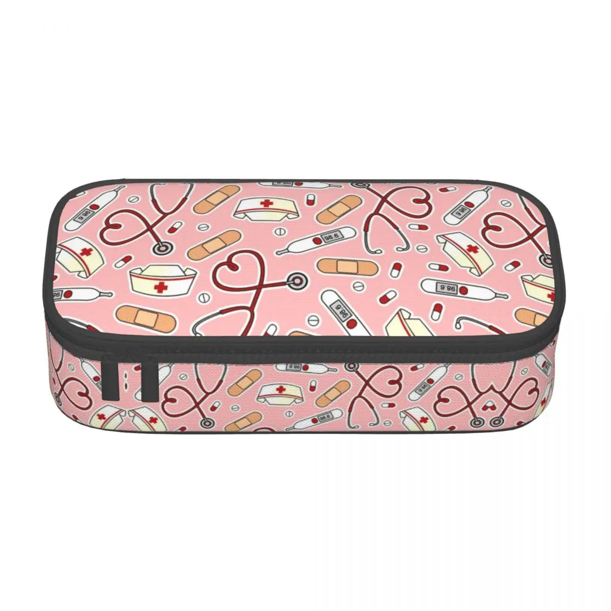 Cute Proud To Be A Nurse Pencil Cases for Boys Gilrs Custom Health Care Nursing Large Storage Pen Box Bag School Supplies