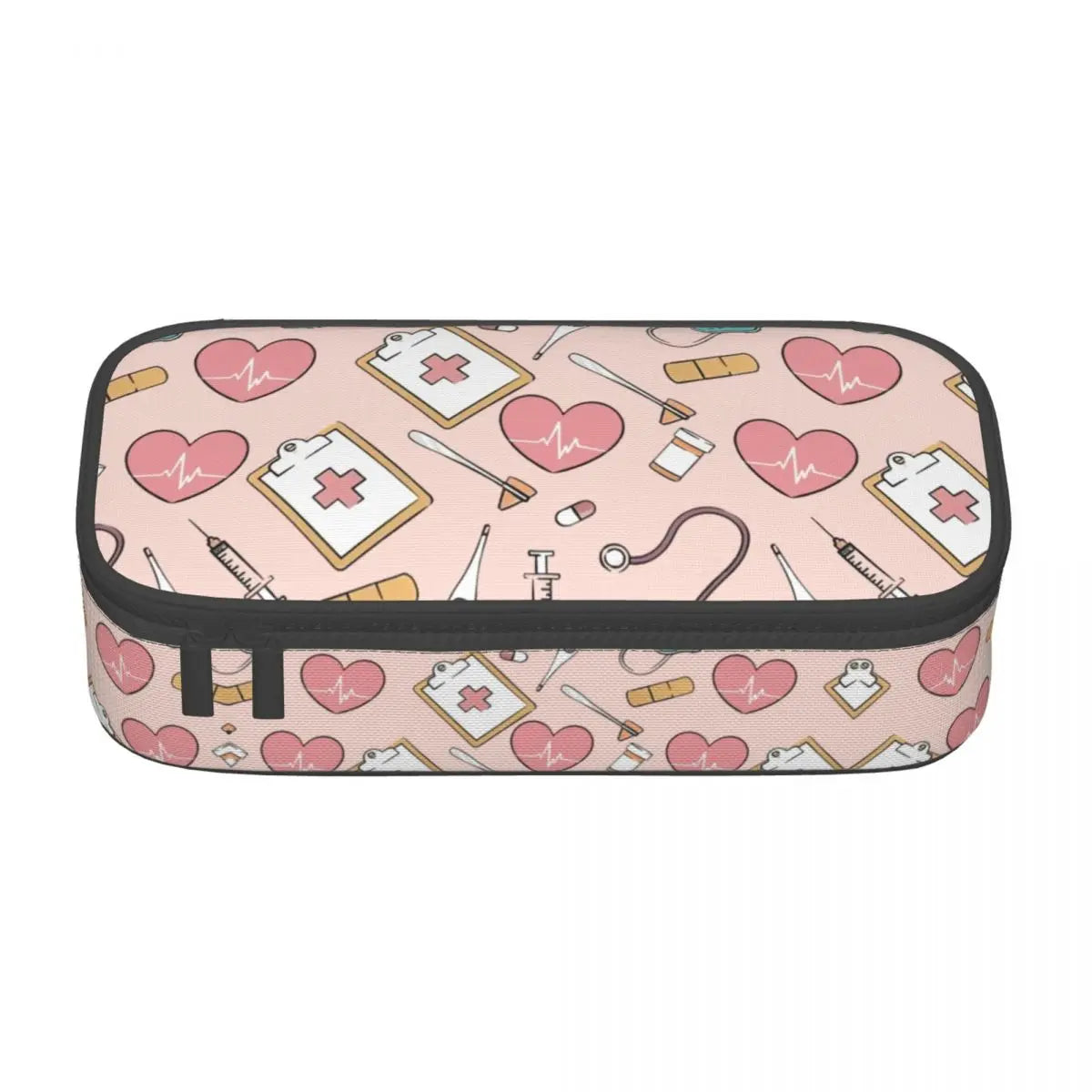 Cute Proud To Be A Nurse Pencil Cases for Boys Gilrs Custom Health Care Nursing Large Storage Pen Box Bag School Supplies