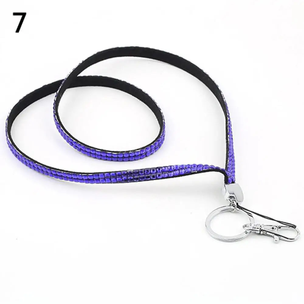 Luxury Rhinestone Bling Shiny Phone Lanyard ID Badge Cellphone Key Holder Ring Strap Phone Accessories