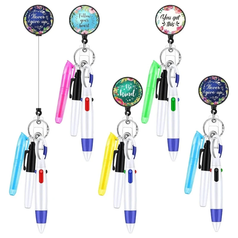 Easy Carry Nurse Pen Set Smooth Writing for Healthcare Workers Documentation Practical and Retractable Quick Access Clip