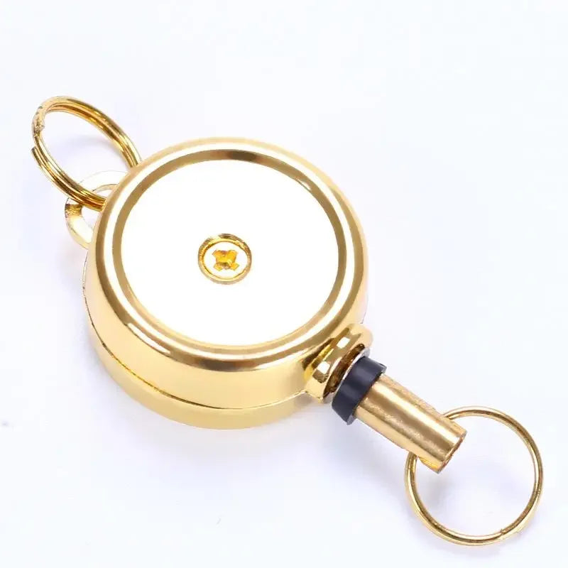 Mini Zinc Alloy Retractable Badge Reels Key Chain Holder Badge Holder Accessories ID Card Holder Clip Office Supplies