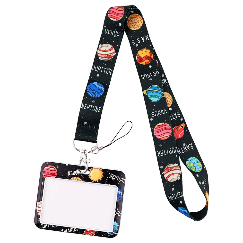 YL725 Wholesale Office Id card holder Pretty Neck Strap lanyards id badge holder Card Cover Key Chain Doctor Nurse Accessories