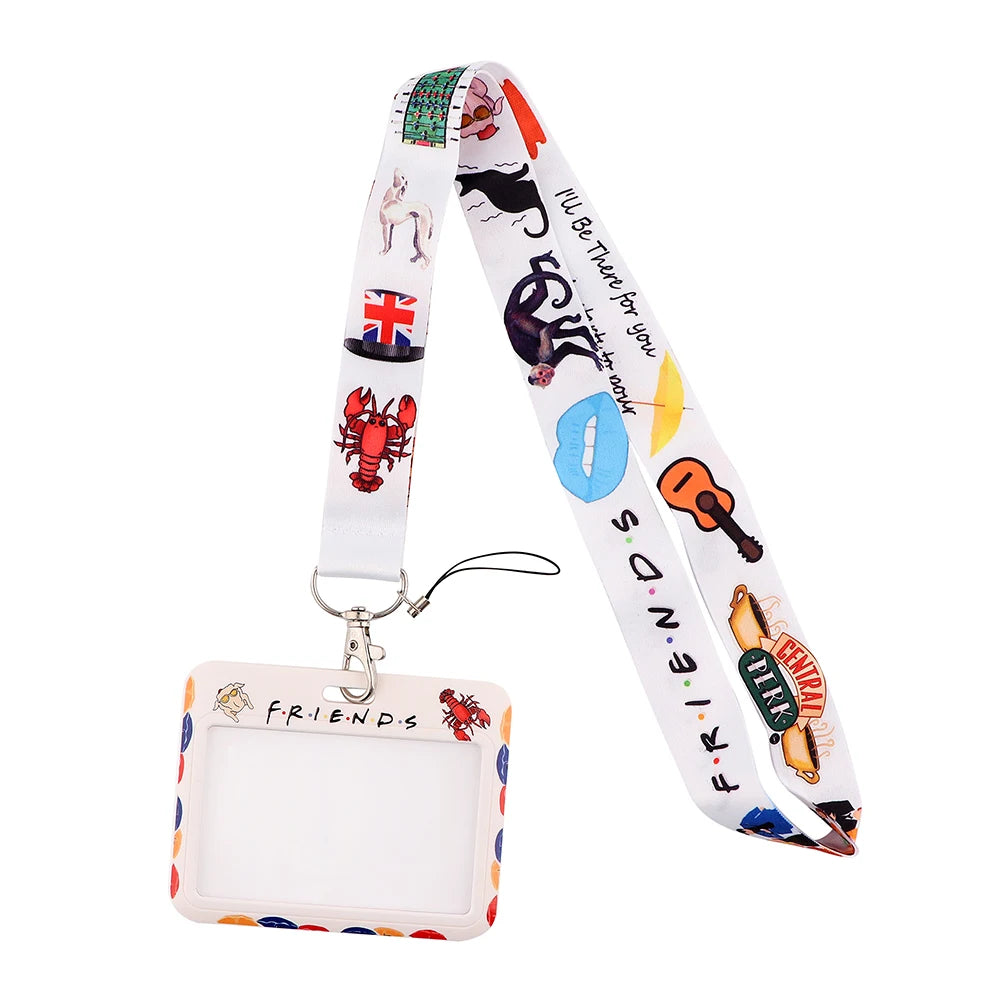 YL725 Wholesale Office Id card holder Pretty Neck Strap lanyards id badge holder Card Cover Key Chain Doctor Nurse Accessories