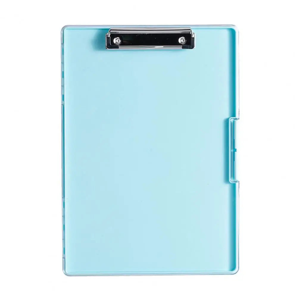 Office Clipboard Double Layer Side Opening Secure Clasps Holds with Pen Case Nursing Clipboard Folder Case Office Supplies