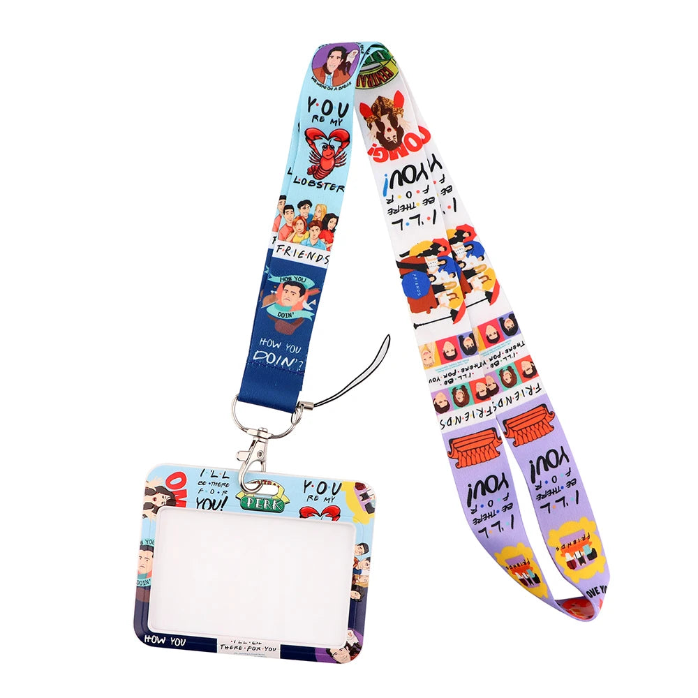 YL725 Wholesale Office Id card holder Pretty Neck Strap lanyards id badge holder Card Cover Key Chain Doctor Nurse Accessories